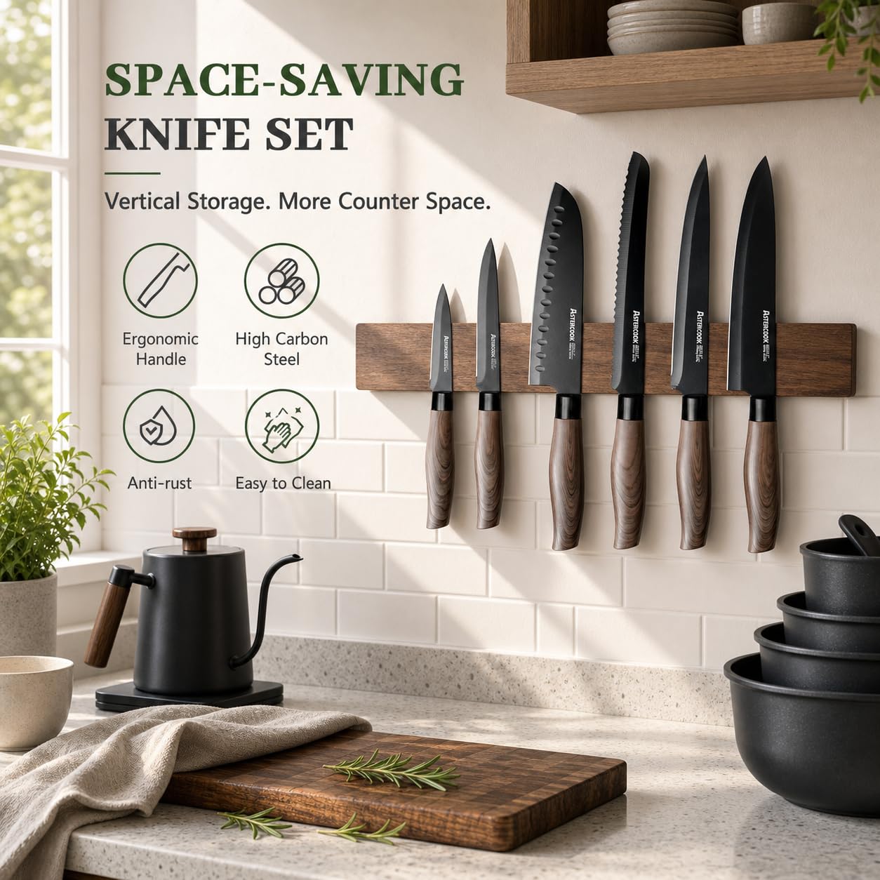Astercook knife set 5 inch utility knife