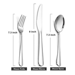 SANTUO 9 inch dinner knives 4pcs