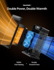 SANVINDER space heater bedroom or home office