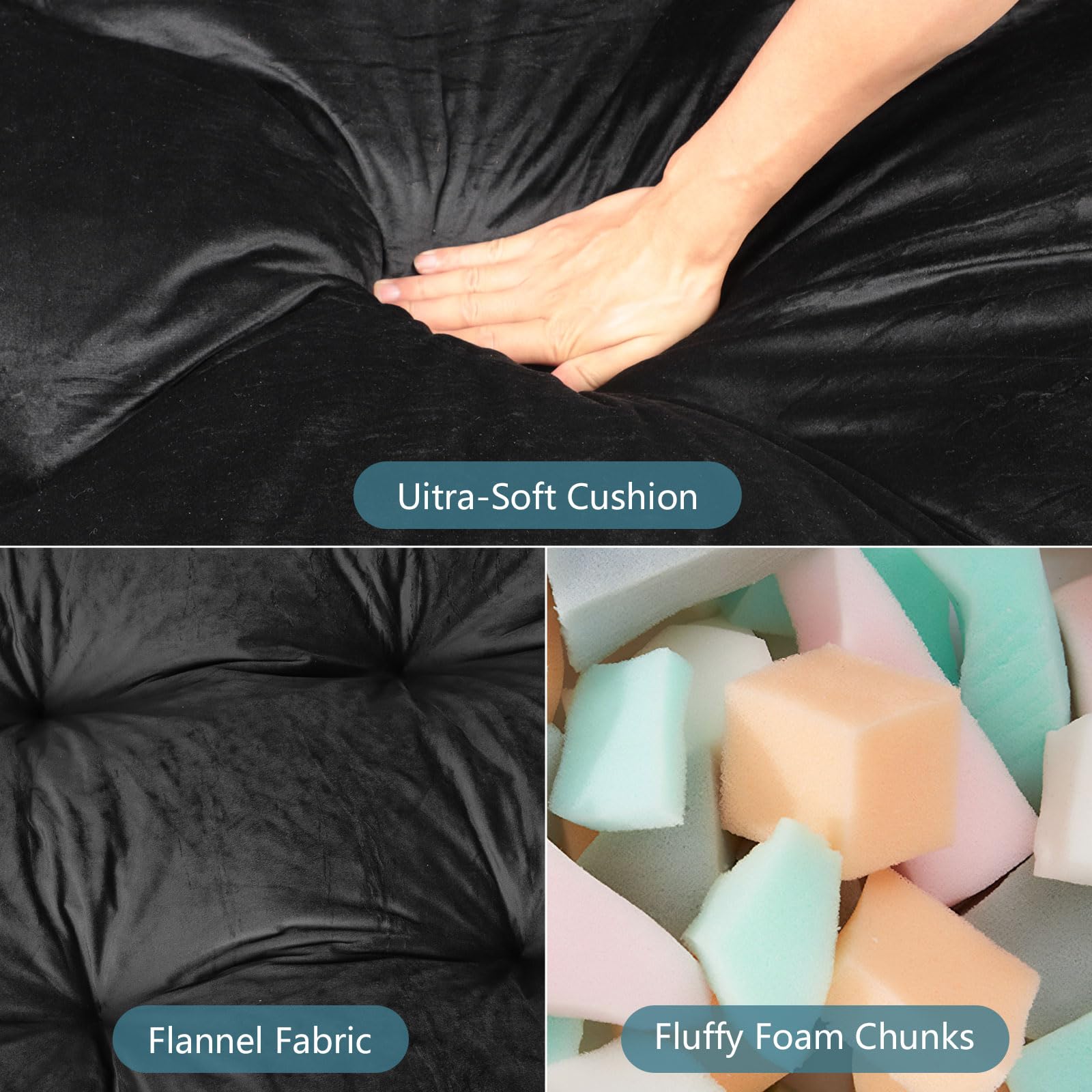 Soft breathable flannel futon cloth cover texture
