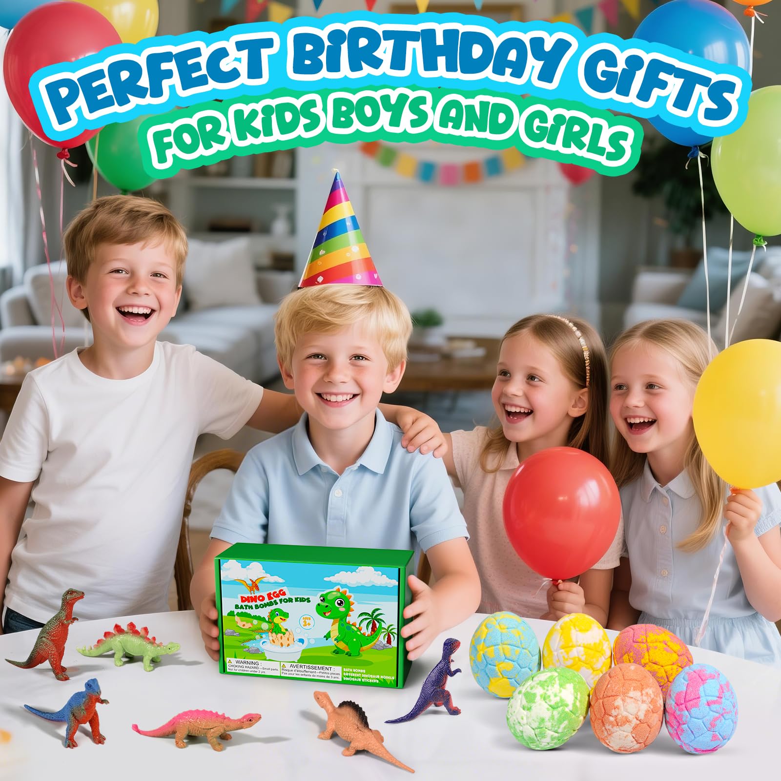 Safe ingredients bath bombs for kids ages 3-9