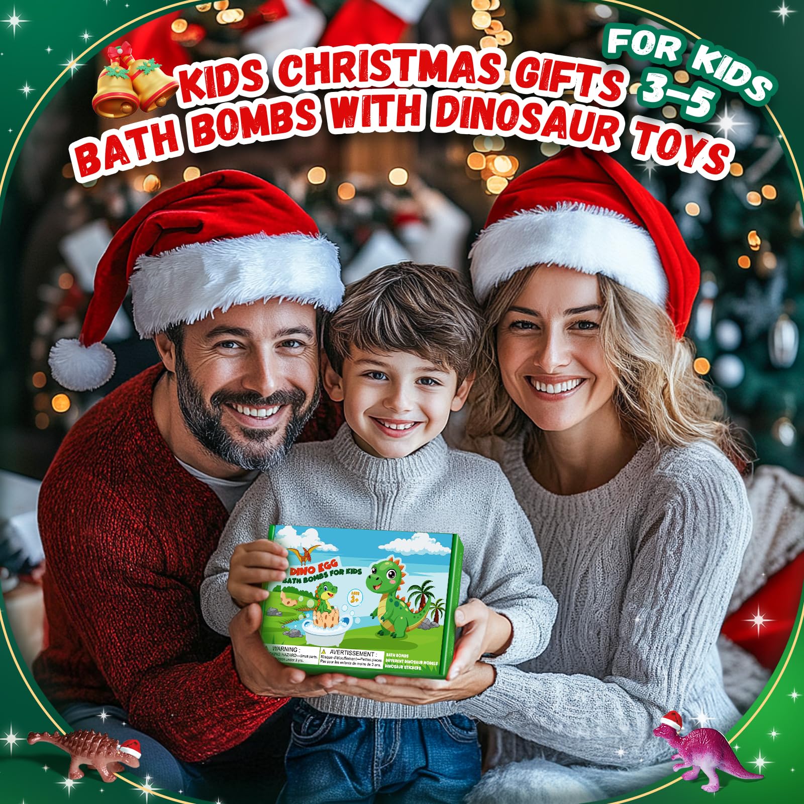 Gift ready bath bombs set for kids ages 3-9