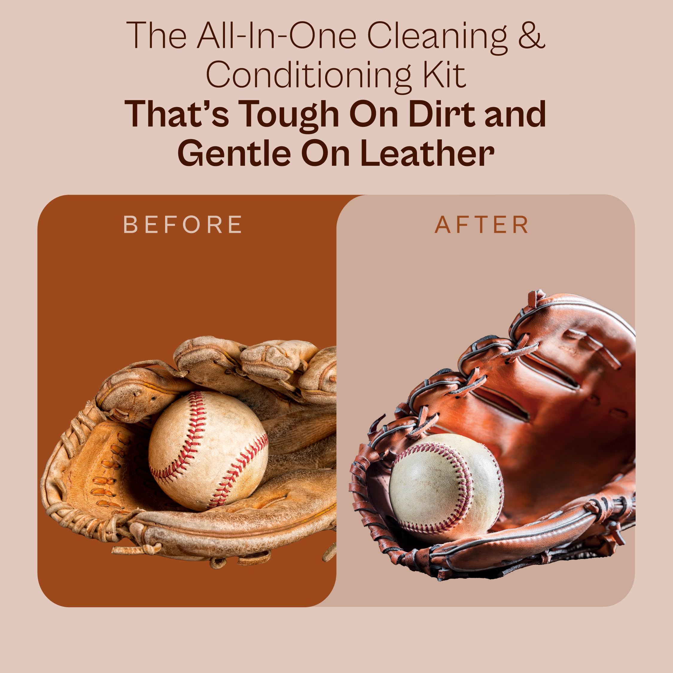 Sarna baseball glove conditioner kit microfiber cloth included
