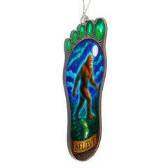 Sasquatch Christmas Ornament decorative art close up