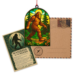 Bigfoot christmas ornament 2025 displayed in warm light