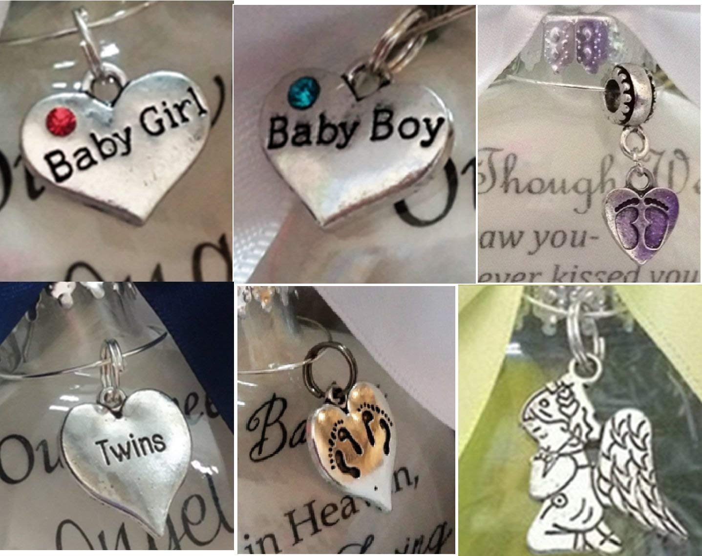 Optional charm or birthstone added to ornament