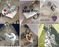 Optional charm or birthstone added to ornament
