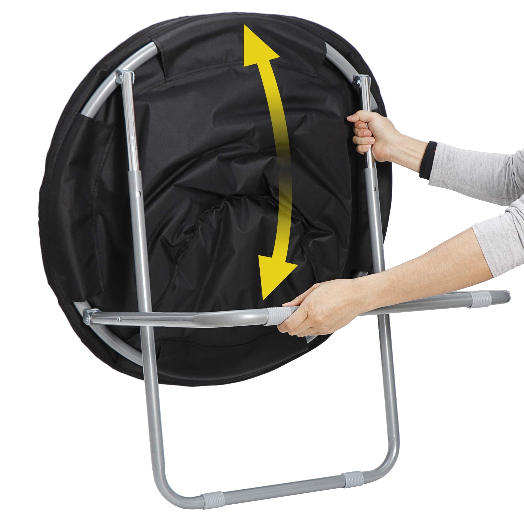 Durable metal base on Moon Chair design