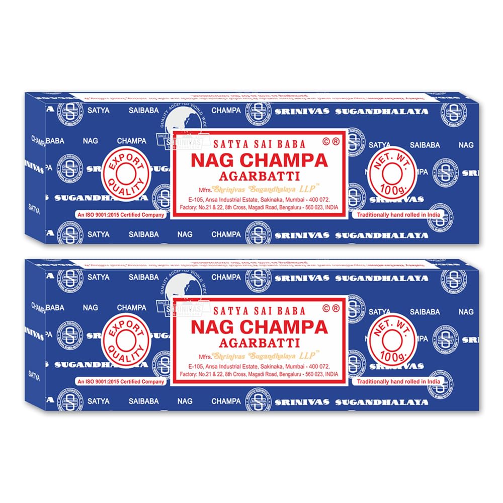 Satya Sai Baba Nag Champa Incense Sticks 100-gram Pack of 2 product image