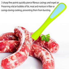 Piercing tool set for fibrous and natural pig casings