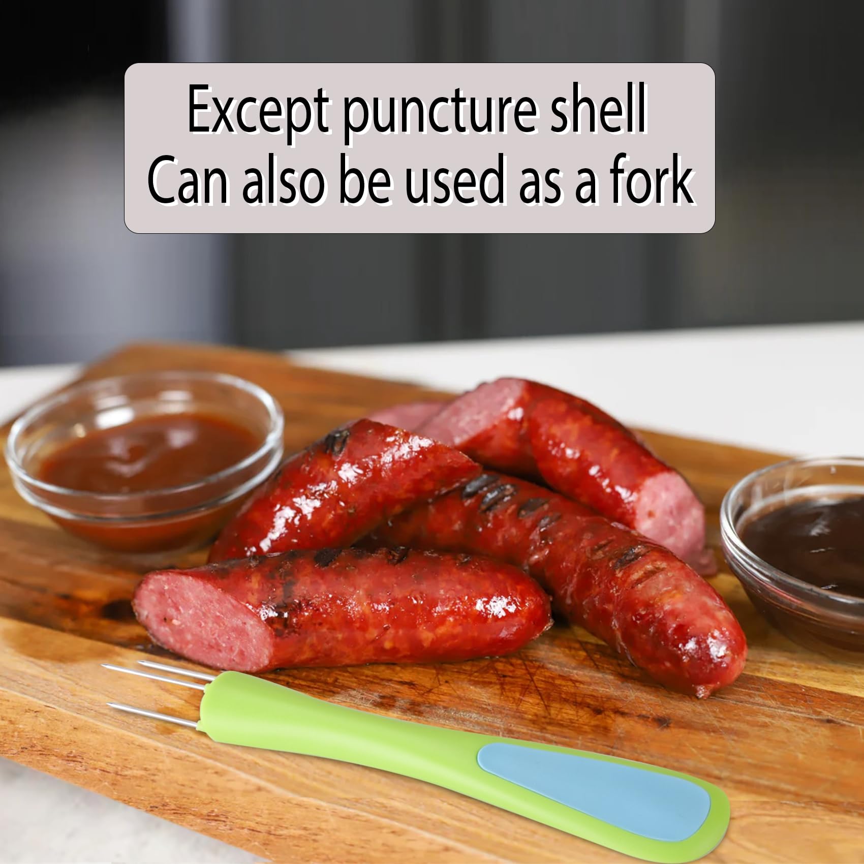 Sausage making supplies with silicone grip handles