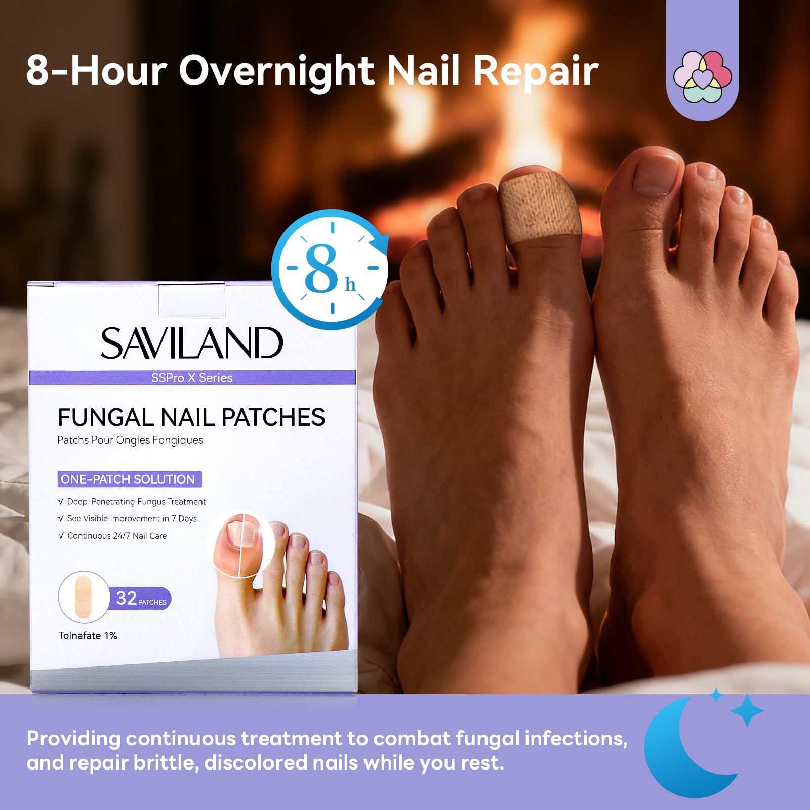 Breathable materials patch for nails by SAVILAND