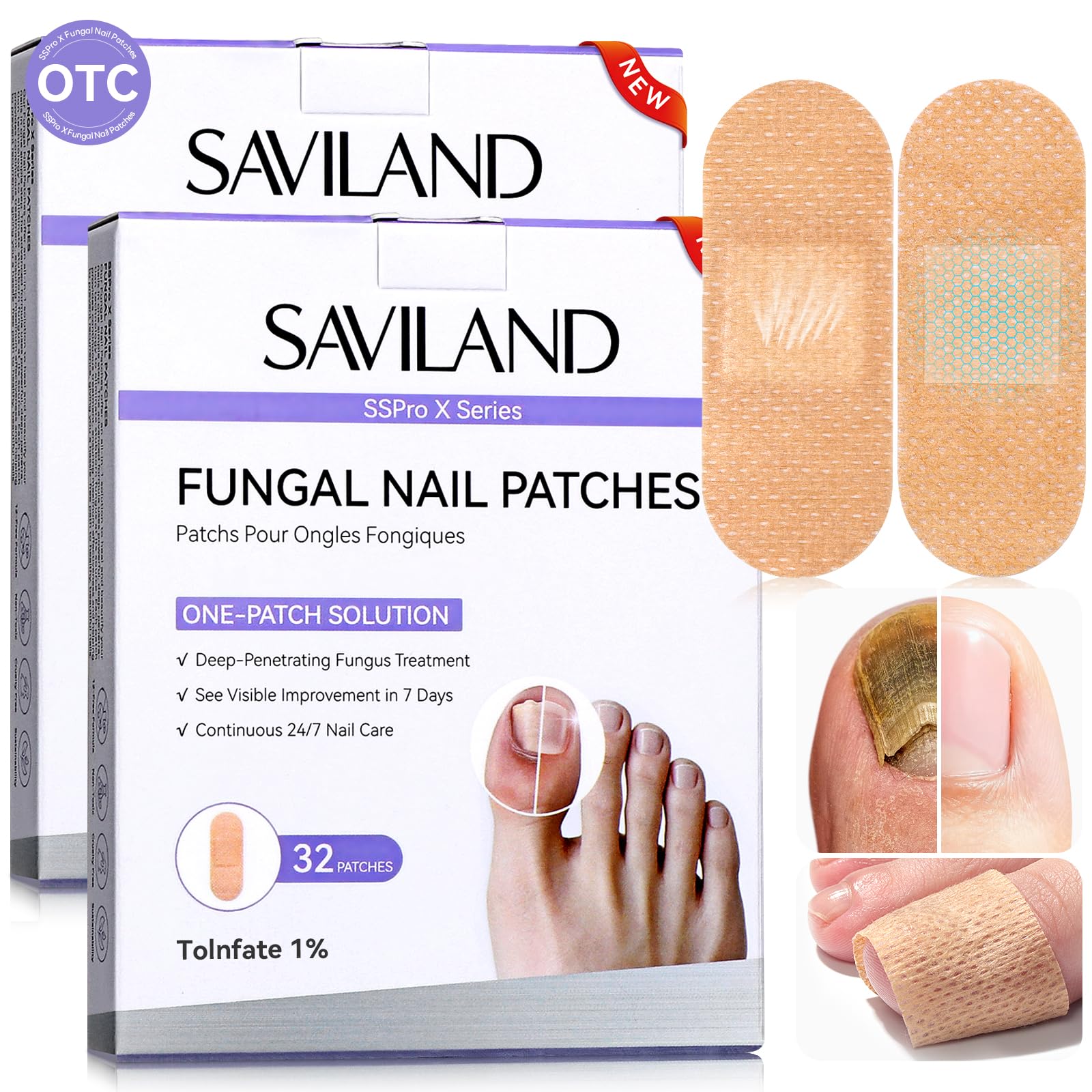 SAVILAND fungal nail patches product image front