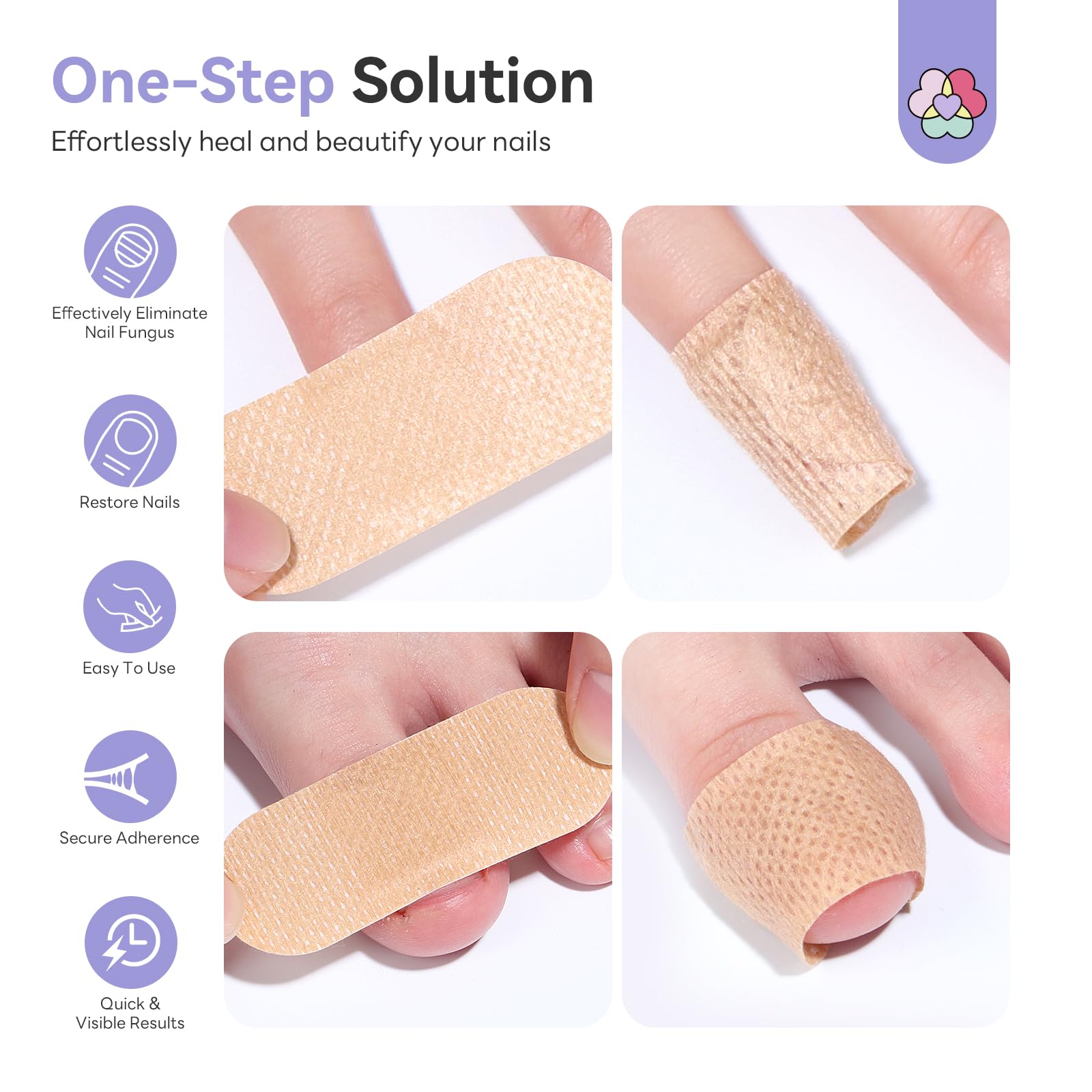 SAVILAND toe nail patches 64Pcs box