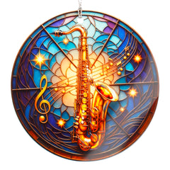 Saxophone Ornament jazz decor for holiday tree