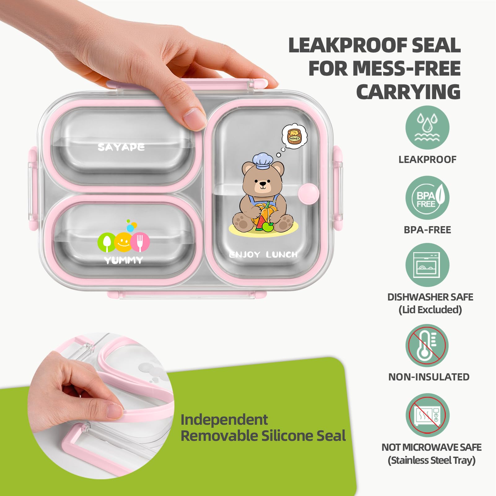 Top-rack dishwasher safe body and hand-wash lid