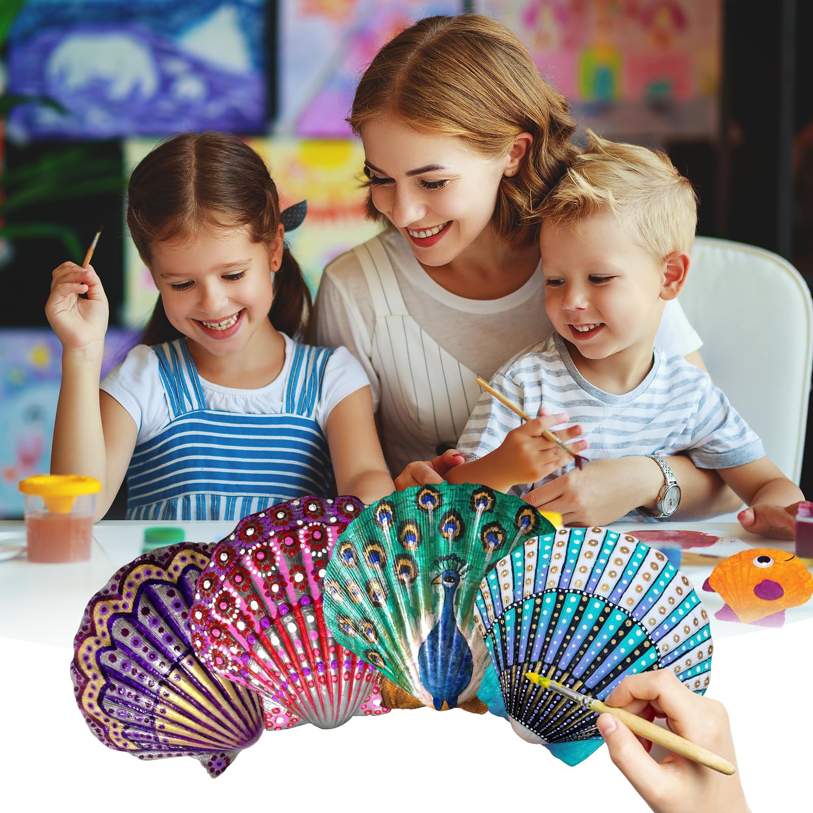 scallop shells ideal for beach wedding decorations