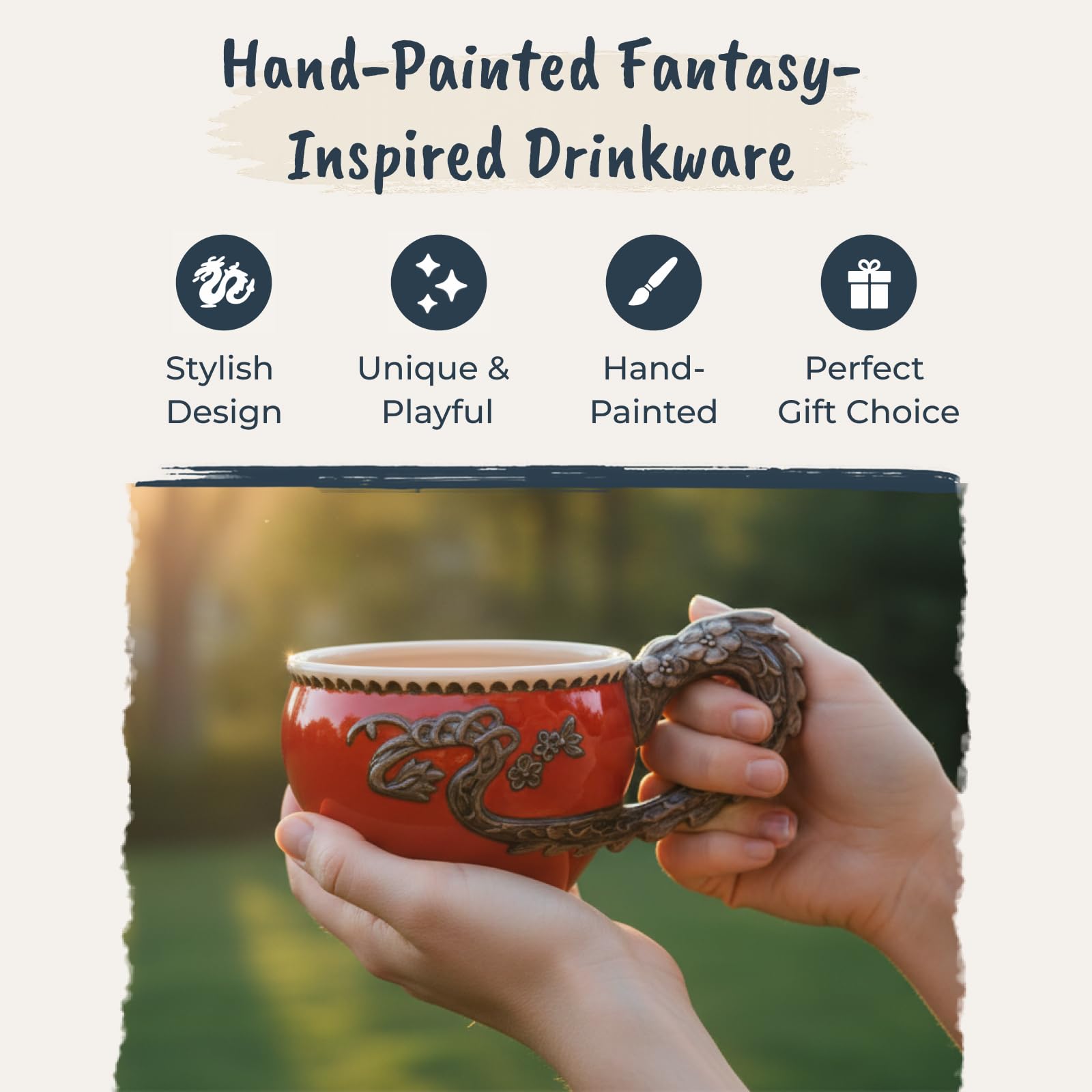 Packaged mug with break-smart wrap for gifting or display