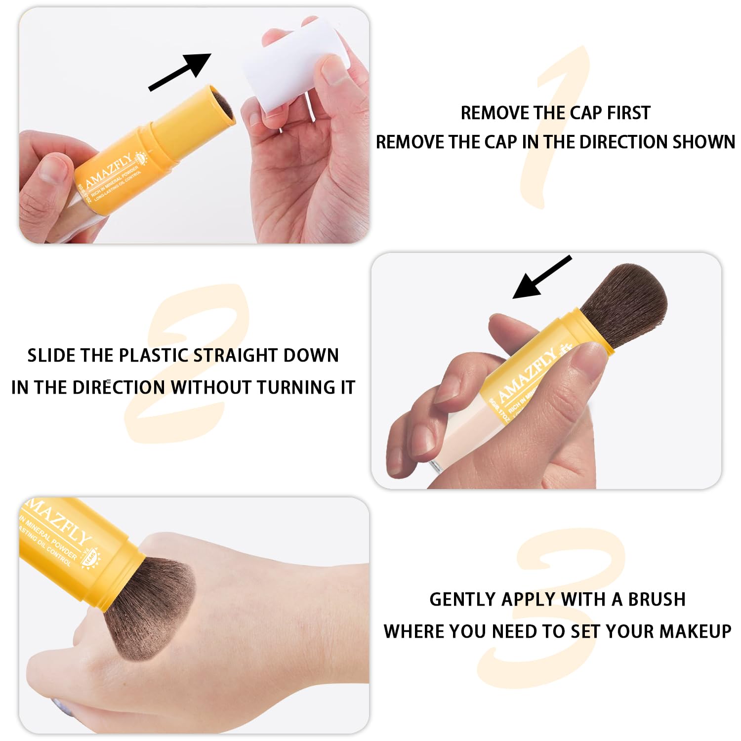 Packaging of Scarman mineral sunscreen setting powder