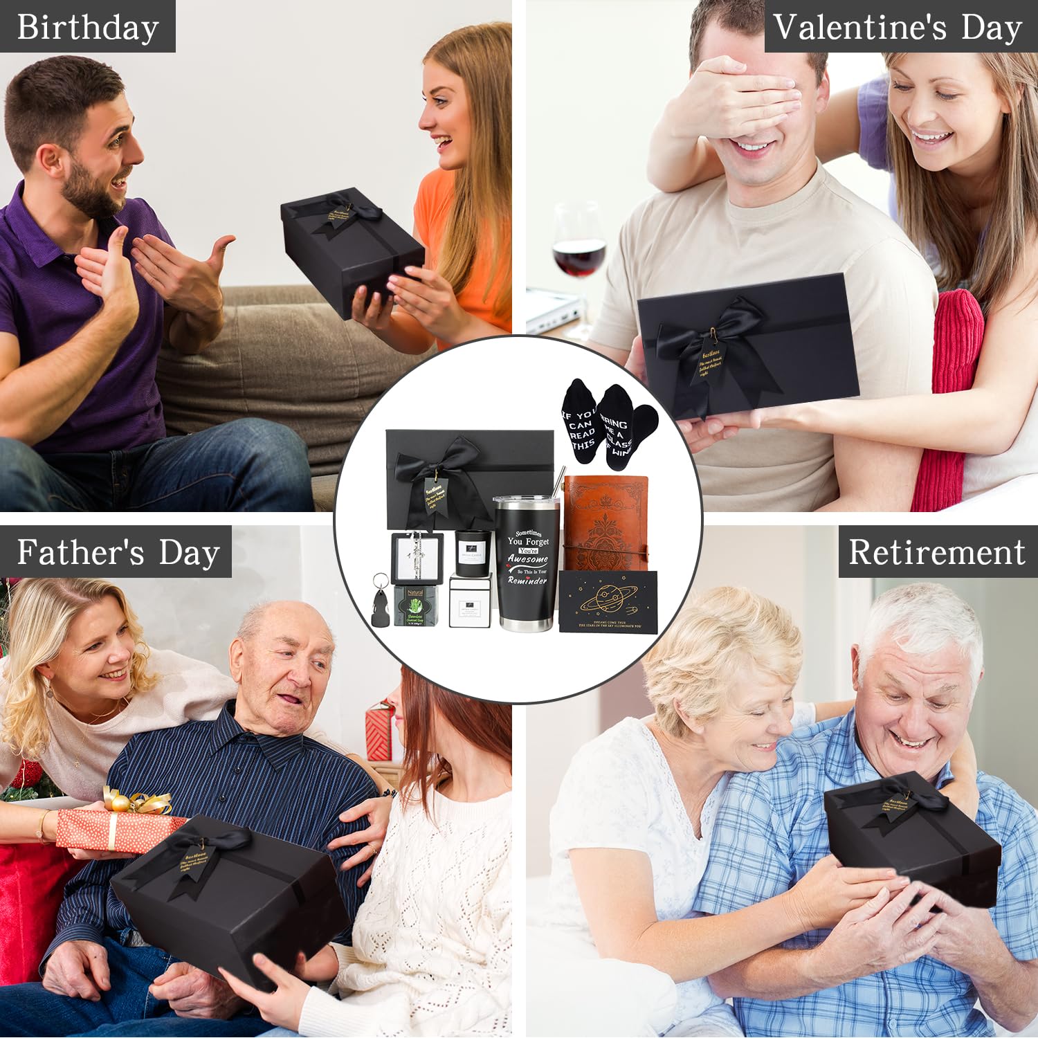 Christmas gift box for men packaging ready to give