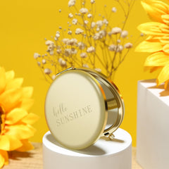 Scented candle included in sunflower gift box