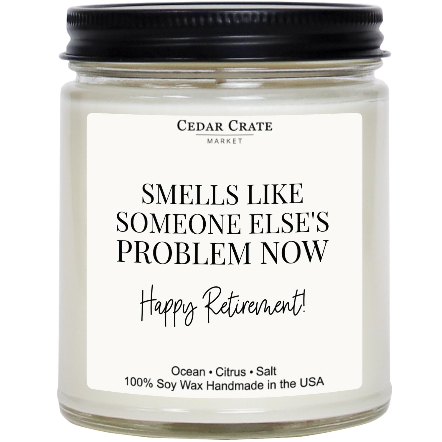 Scented candle gifts for women in a 9 ounce glass jar
