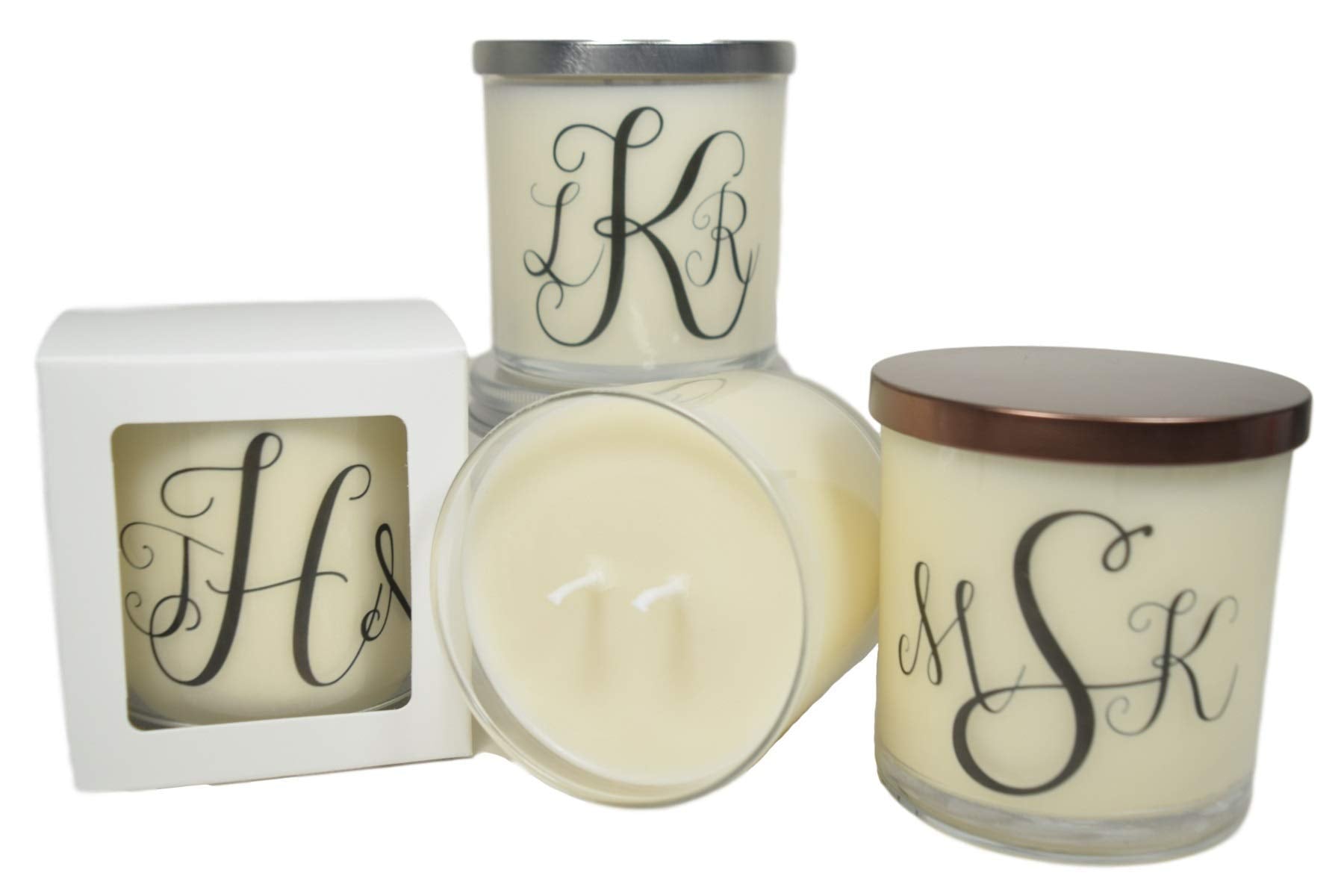 Natural soy wax candle made from soybeans