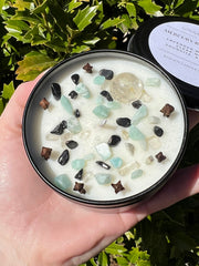 Coconut soy wax lavender scented candle with cotton wick
