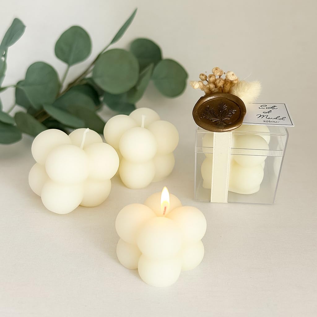 Candle favor set for modern celebrations