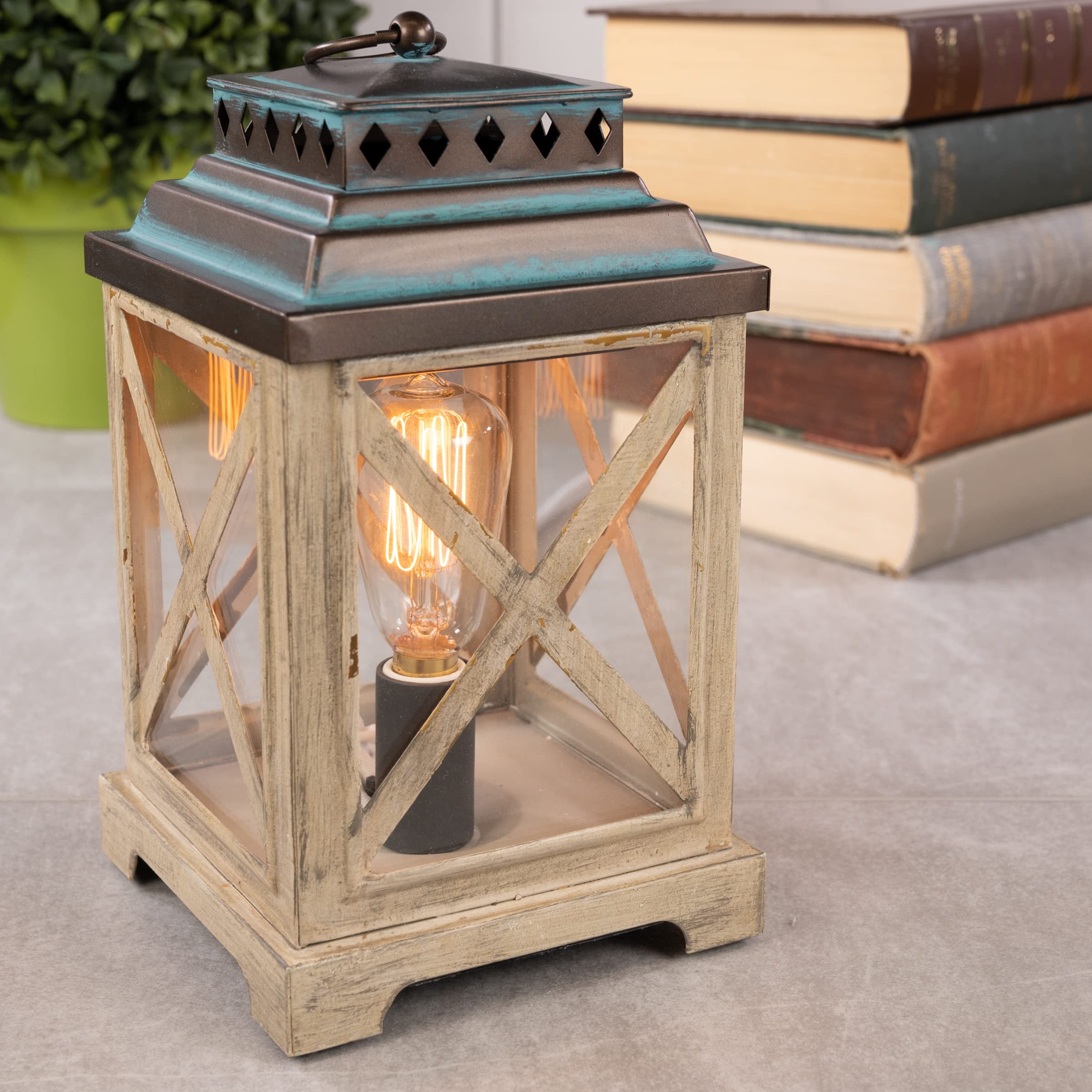 Scentsationals wax melt warmer Edison Collection model close up