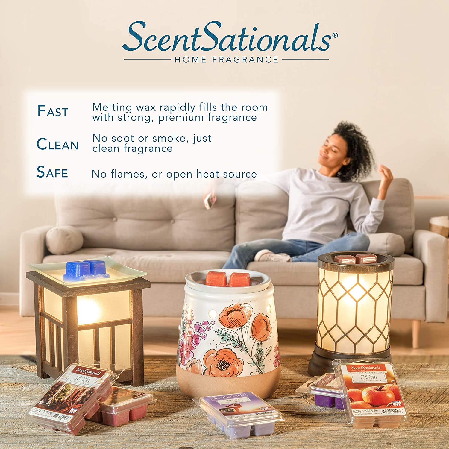 Wax cubes sold separately with Scentsationals warmer
