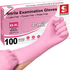Schneider Medical Nitrile Exam Gloves pink 100 Ct image