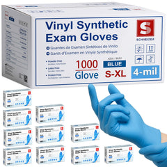 Schneider Medical nitrile vinyl blend exam gloves front view