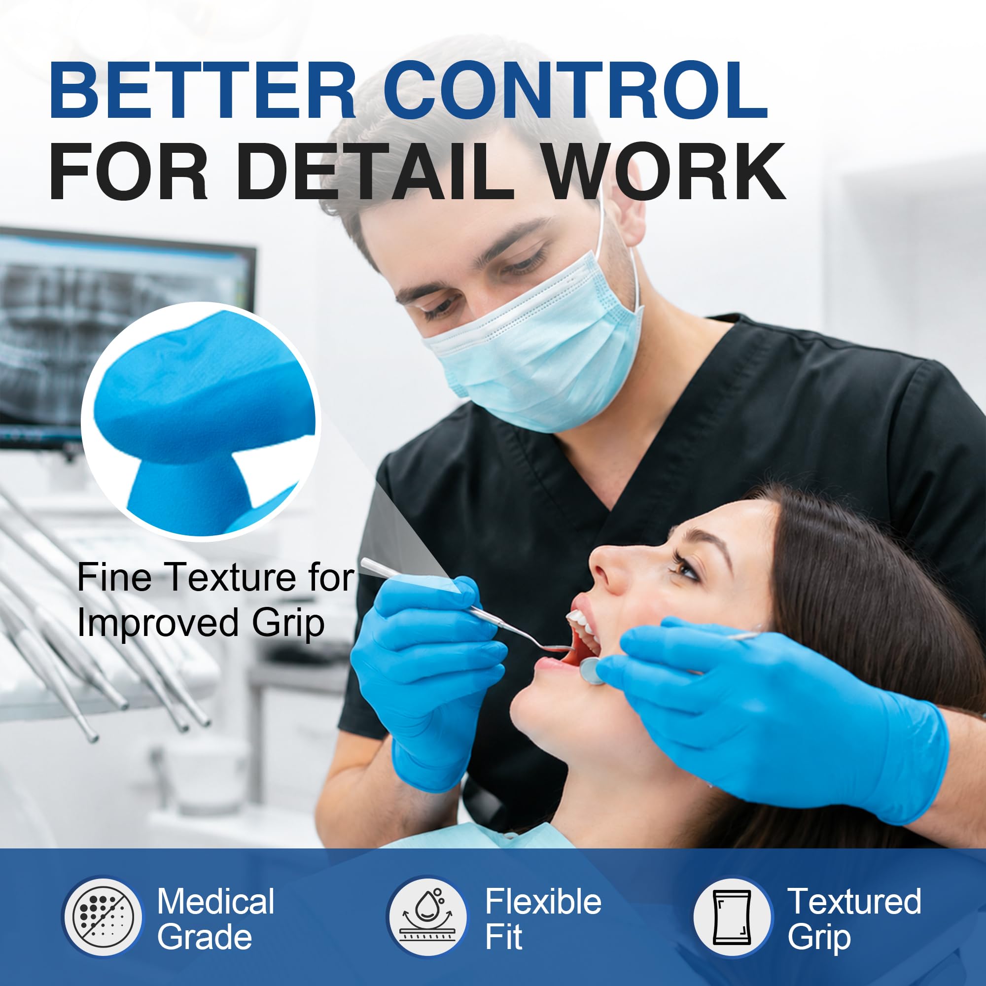 Schneider powder-free nitrile glove for patient care