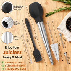 Cleaning brushes included with SCHVUBENR baster set