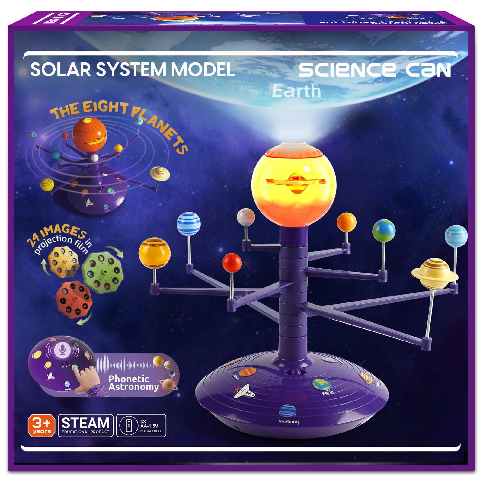 Science Can Solar System for Kids product image with model kit