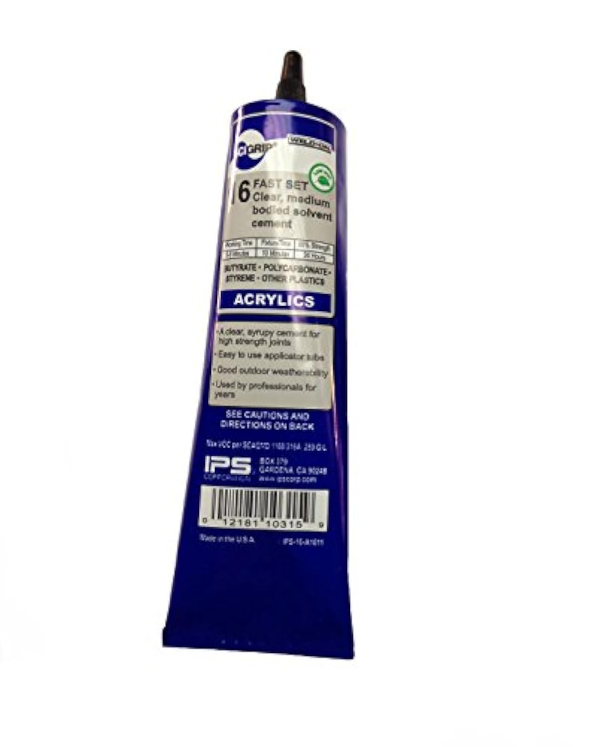 SCIGRIP 10315 16 Acrylic Plastic Cement 5 oz Tube