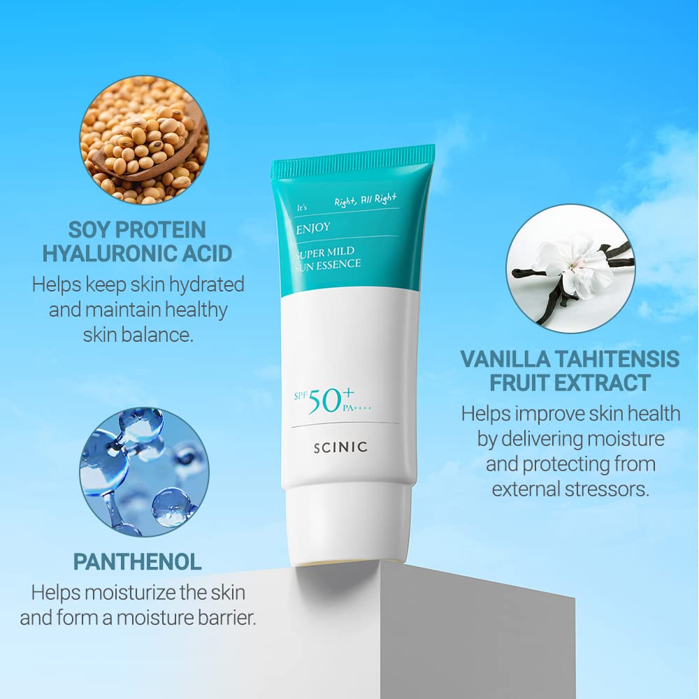 Korean skincare SCINIC hydrating sun protection