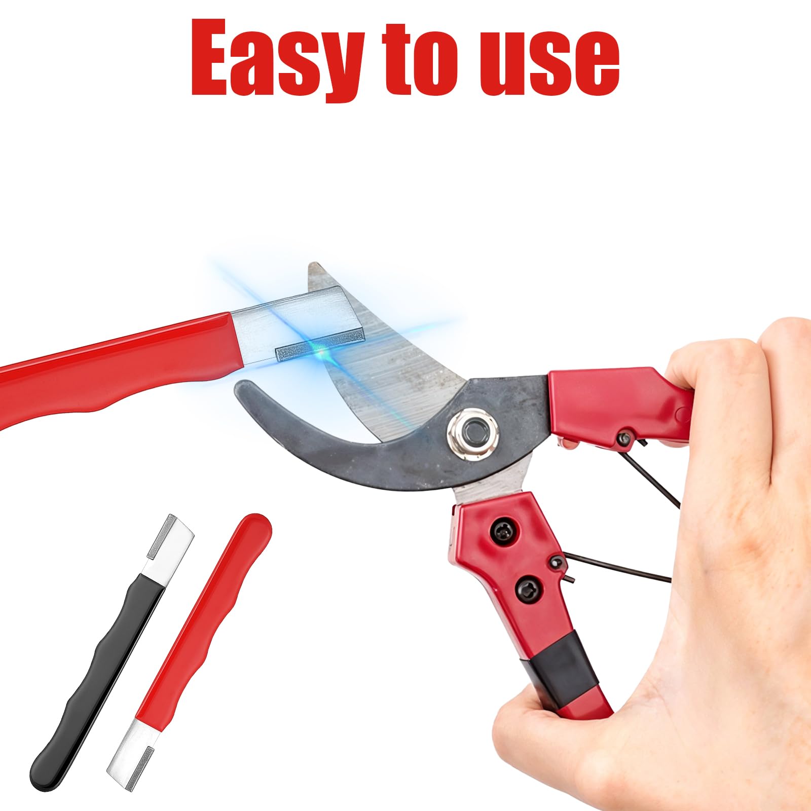 pruner and blade sharpener portable tool