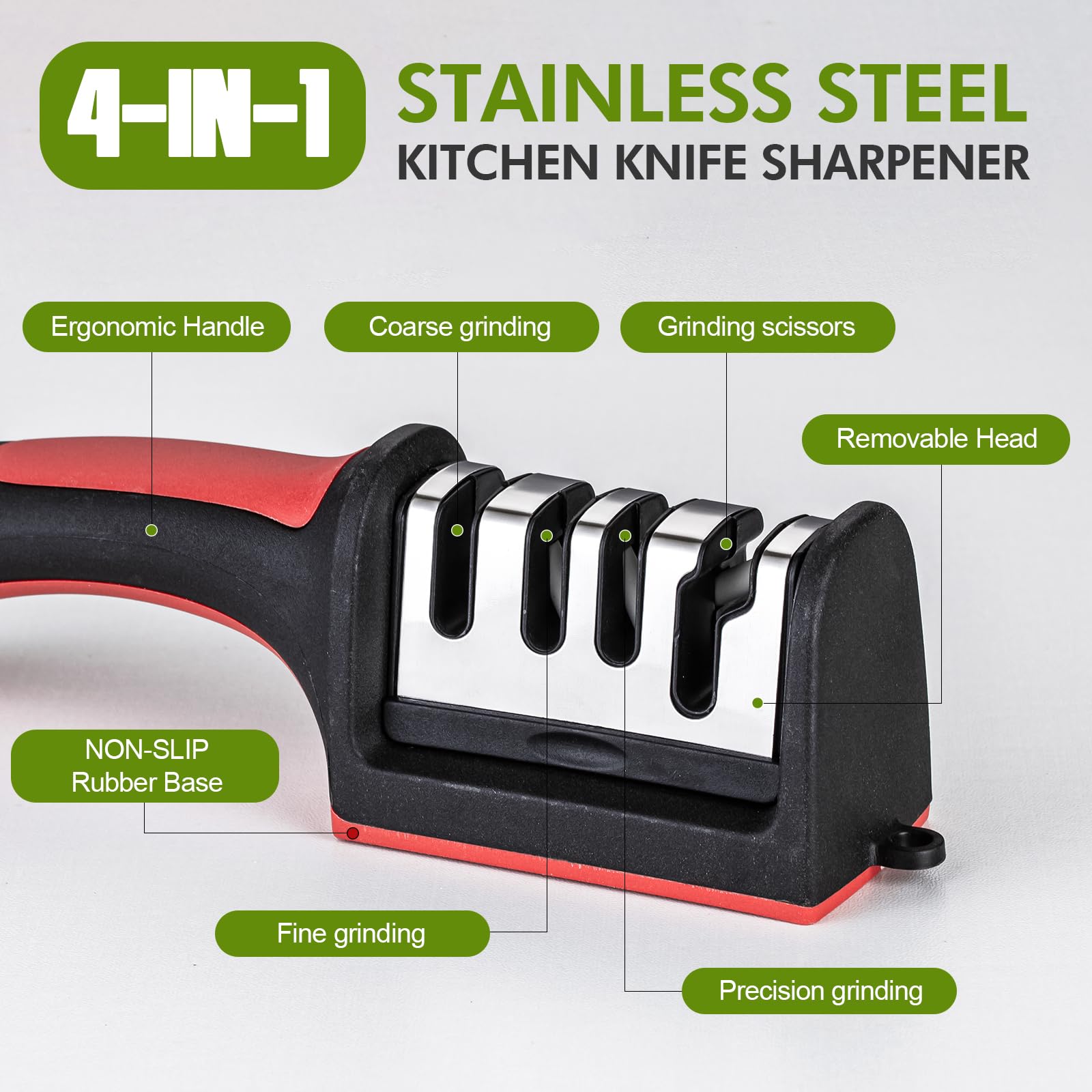 Dedicated scissor slot for kitchen scissors in sharpener
