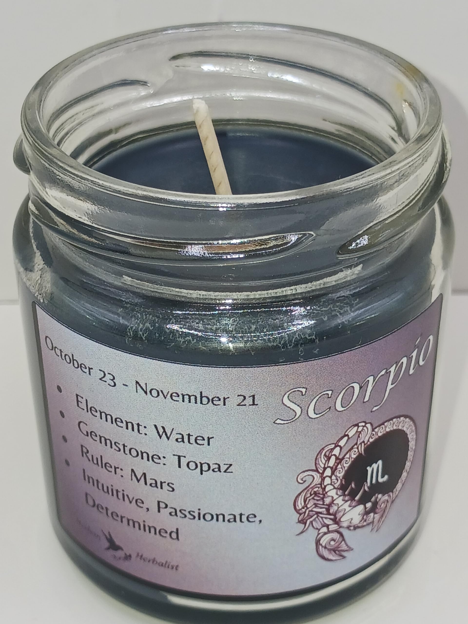 SCORPIO Zodiac Soy Wax Candle 4oz jar product image