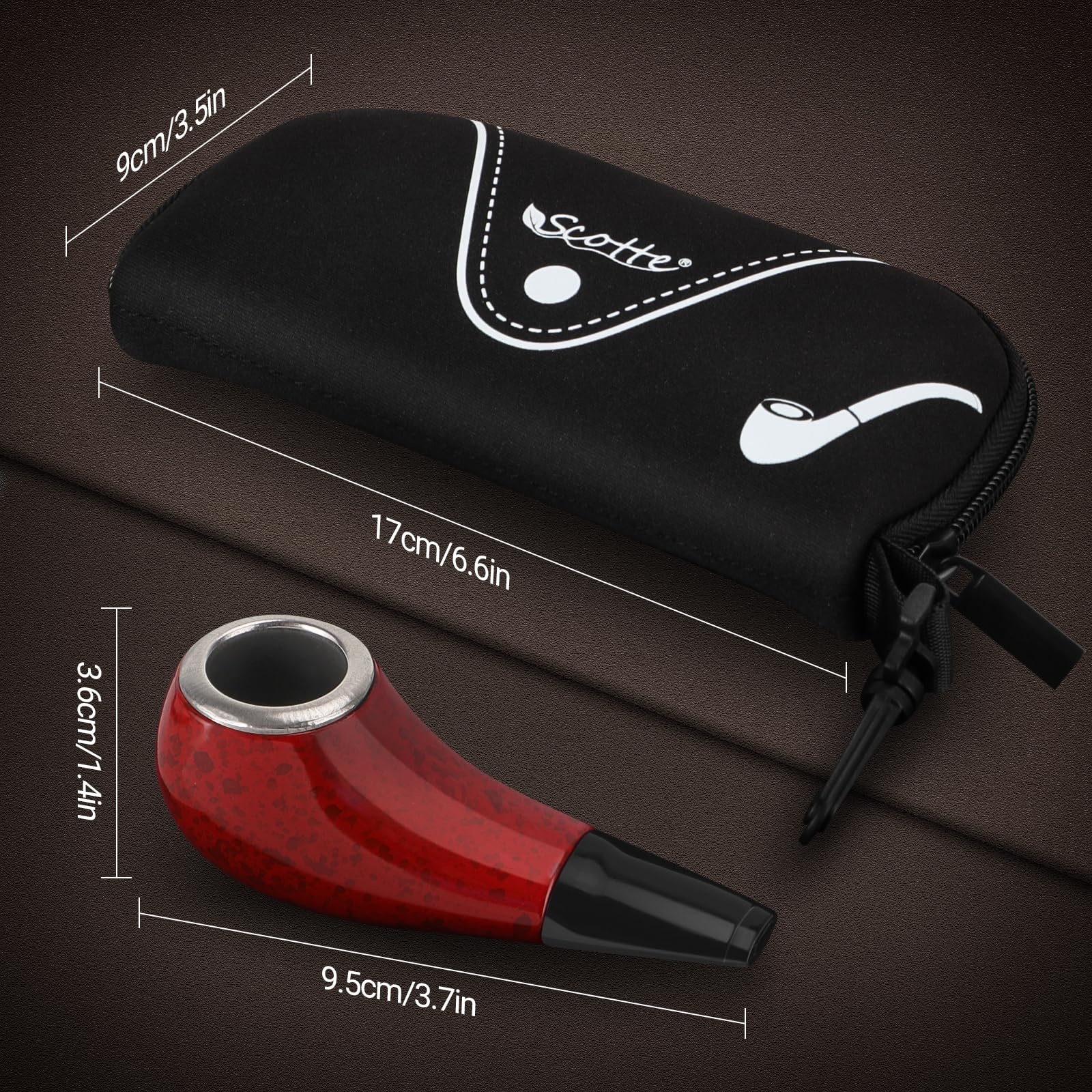 High quality pipe built for long lasting use Scotte Shiny Pipe Small Pipe