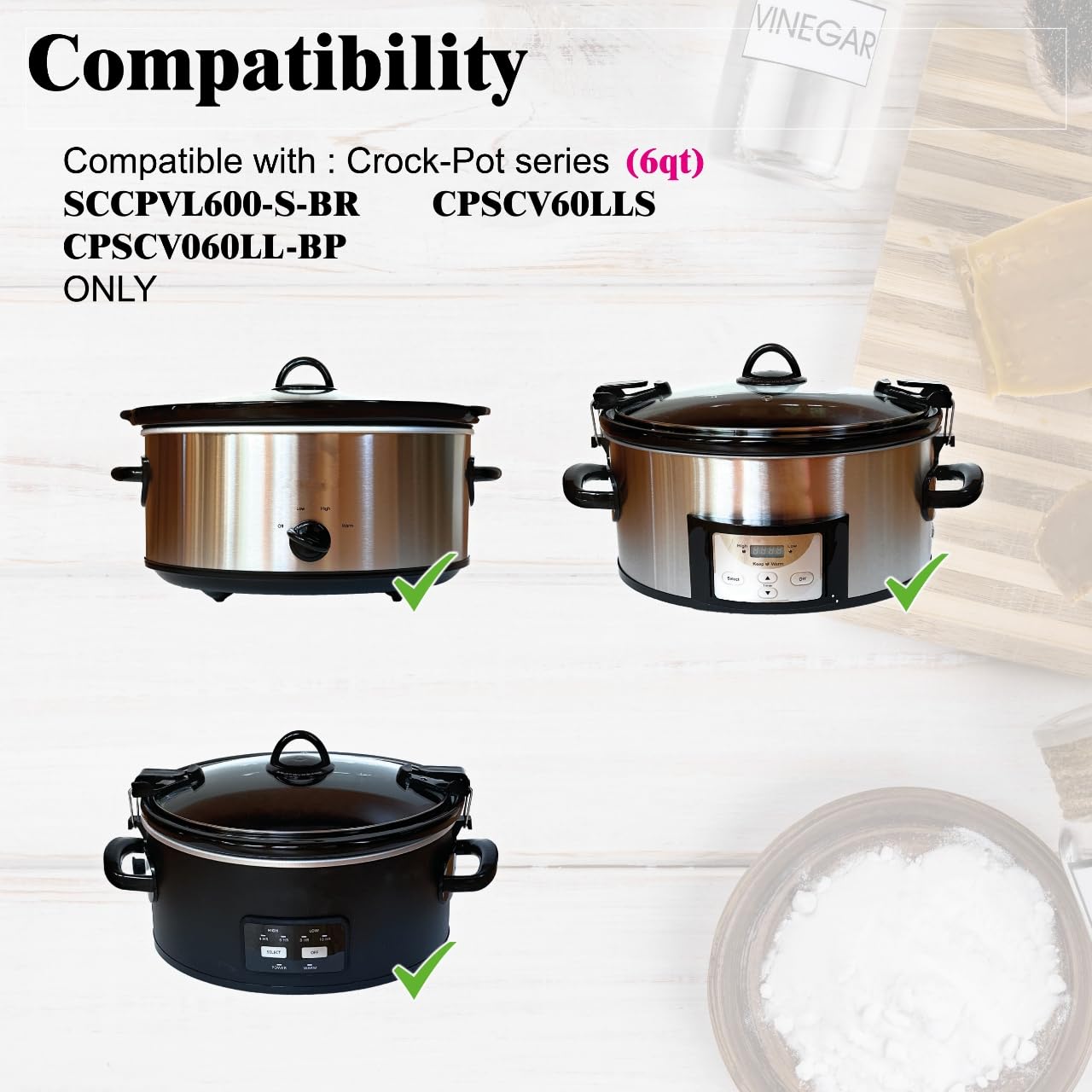 SCPSCV70LLEC-DS CrockPot lid replacement for oval slow cooker