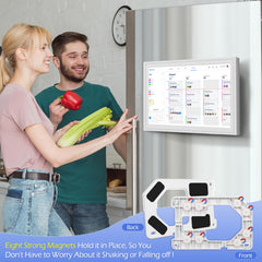 Scratch-Guard silicone pads protecting fridge surface
