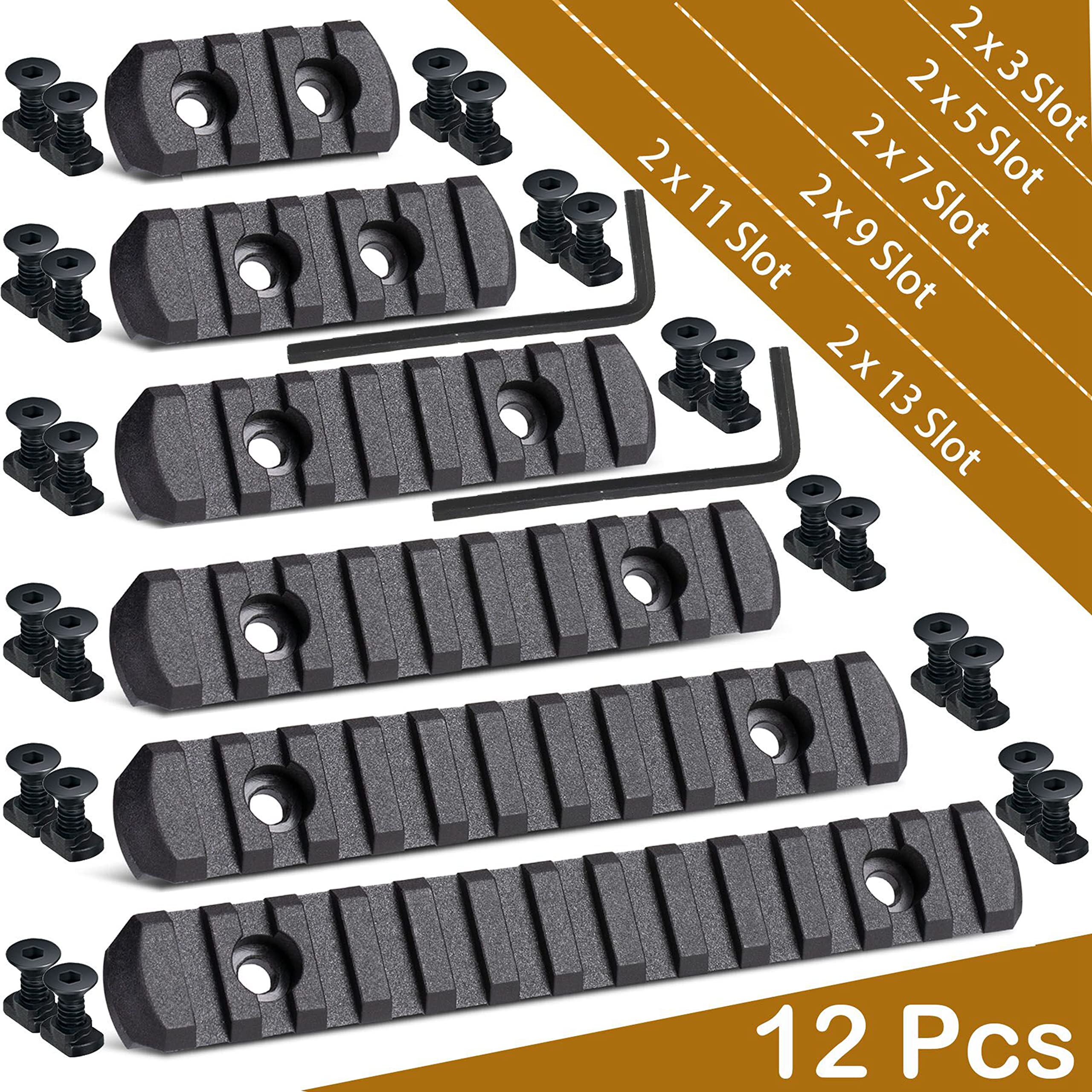 Includes screws and Allen wrench for CRUSHUNT rail image