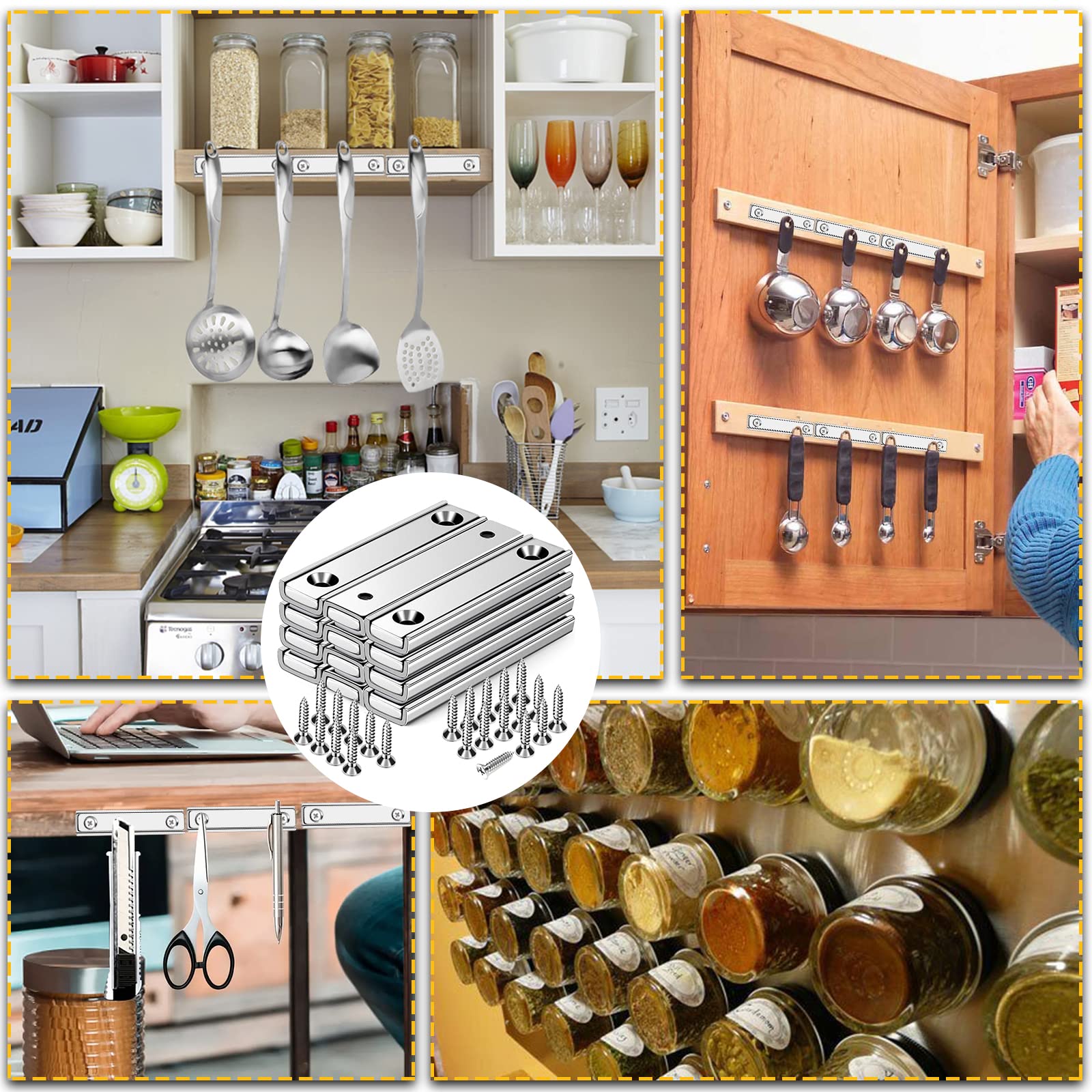 Durable magnet assembly with screws compatible holes diymag