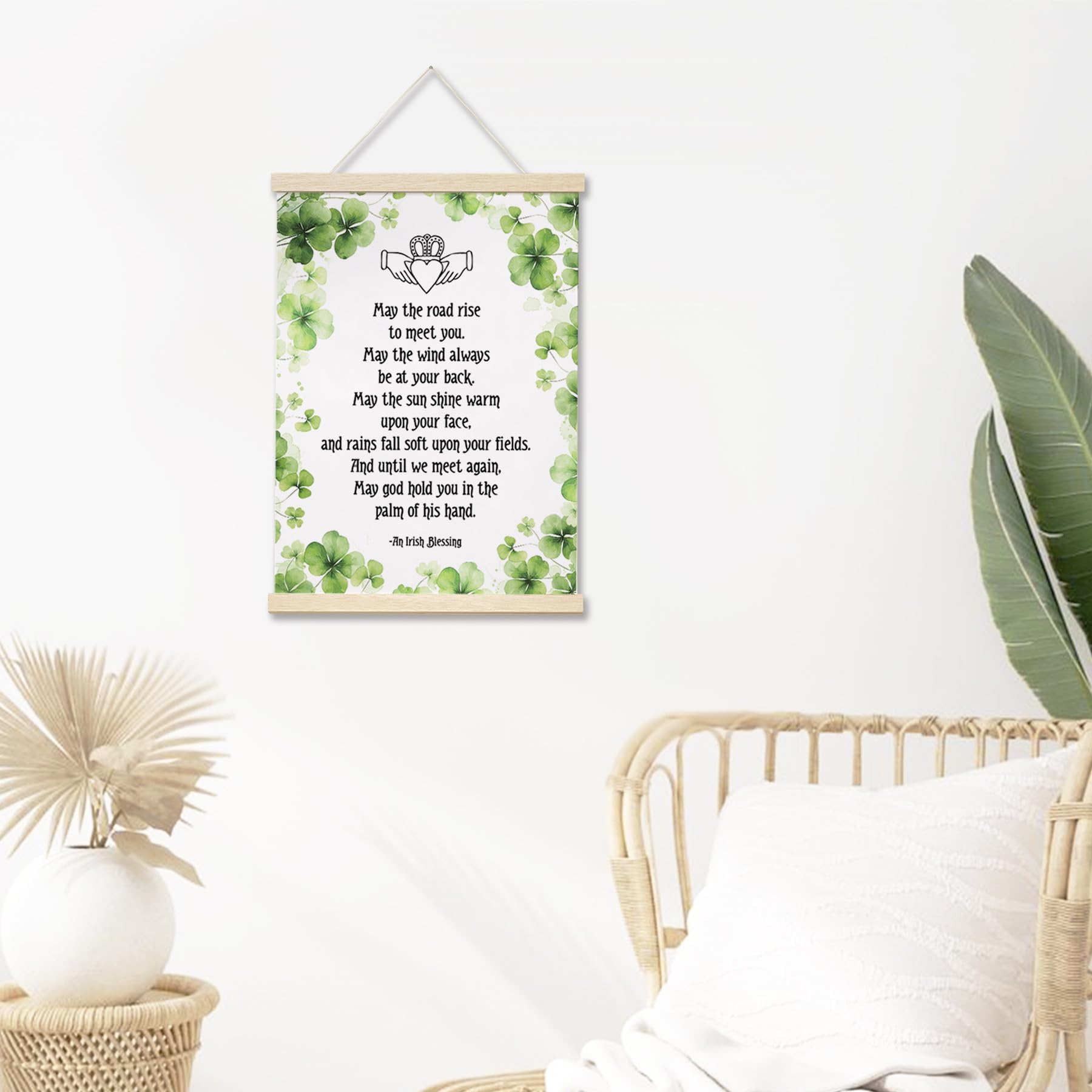 Scripture Canvas Hanging pennant wall banner decor