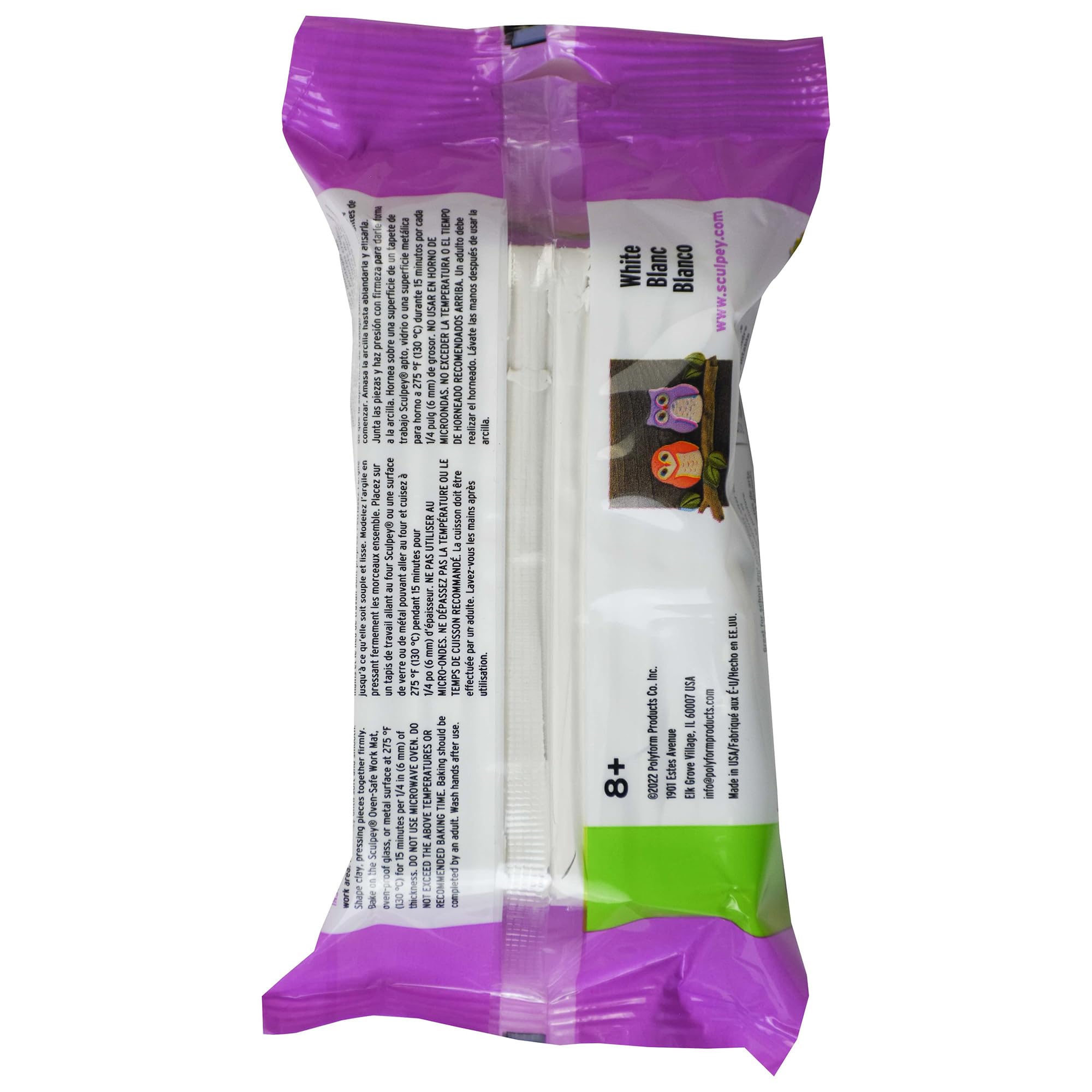 White polymer clay by Sculpey for kids 1lb pack