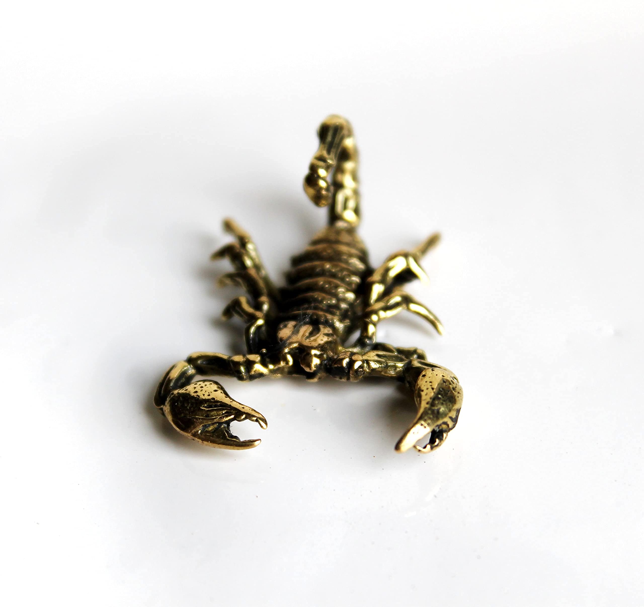 Sculpture brass scorpion miniature