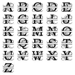 24 inch wide monogram wall decor for exterior